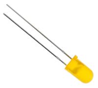 10 x TOYO LED Ambra LED Diffusa 5mm 500mcd 30° 30mA 2.0V 2 Pin 991210