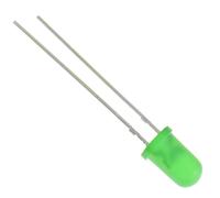 10 x TOYO LED Verde Diffuso 5mm 3000mcd 40°