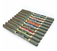 10 X Uni Sfera Occhio a Penne - UB-157 - Completo Gamma di Colori Disponibili