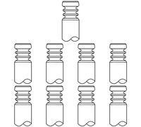 10 x Valvola di aspirazione MAHLE per VOLVO C30, C70 II, S40 2, S40 II, S60