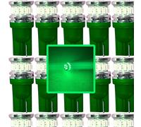 10 X Verde 12v 24v Strobo Flash Allarme LED T10 W5W 501 504 Bulbi Luci Canbus