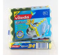 Spugna da Cucina 3in1 Glitzi 4 Conf. da 2 Pz per Lavare Piatti Bicchieri Posate