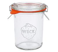 10 X Weck della mini di barattoli in vetro 160 ML con anello in gomma e graffette