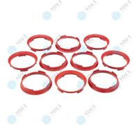 10 X You.S Centraggio 70,4 66,1 Anello Distanziatore Cerchio Bici Rosso Zb per