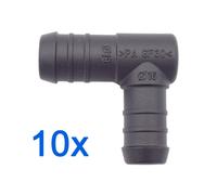 10 X YOU.S Connettori RGV Ø 16 / 18 Mm Angolo 90° Forma L Riduttore