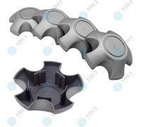 10 X YOU.S Coprimozzi Coprimozzo Coprimozzo 130,0 - 68,0 Mm - Argento