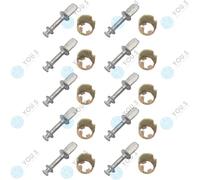 10 X You.S Kit Riparazione Serratura Porta L Anteriore / R per VW Passat 3C _