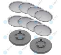 10 X YOU.S ORIGINAL Copertura Del Mozzo 139,0 58,0 Per Audi Alutec