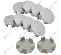10 X YOU.S ORIGINAL Coprimozzi Coprimozzo Coprimozzo 54,0 - 47,0 Mm - Argento