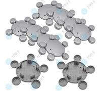 10 X YOU.S Original Tappi Di Ruota Coprimozzo 125,0 - 60,0 Mm - Argento