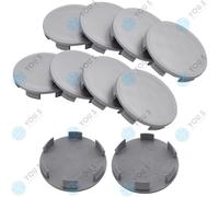 10 X YOU.S Original Tappi Di Ruota Coprimozzo 60,0 - 57,5 Mm - Argento