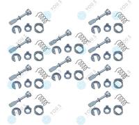 10 X You.S Porta Cilindro Serratura Set Anteriore Destro per VW Polo Box (6NF)