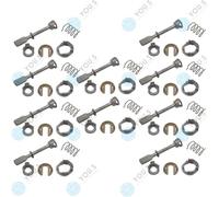 10 X You.S Set Riparazione Cilindro Serratura Frontale Dx per VW Polo Classic /