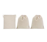 10"x8" Moneta Denaro Sacchi Borsa,3pz con Laccio Valuta Borse Stile 1,Beige