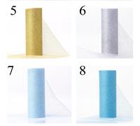 10 Yarde 15Cm Glitter Tulle Nastro Puff Accessorio Matrimonio Decorazioni