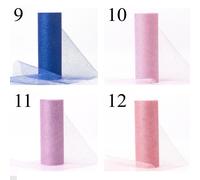 10 Yarde 15Cm Glitter Tulle Nastro Puff Accessorio Matrimonio Decorazioni