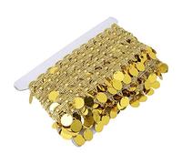 10 Yarde Paillettes Nappa Gonna Danza del Ventre Nappa Catena del Ventre Moneta Rotonda Sciarpa Dell'anca Costume Paillettes Vita Catena Avvolgere(23 * 12 * 2cm-oro)