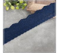 10 yards, nastro in pizzo di cotone, larghezza 4 cm, stile vintage, per lavori fai da te, artigianato, matrimonio, scrapbooking, confezione regalo, blu reale