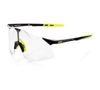Occhiali 100% Hypercraft nero brillante giallo con lente fotocromatica