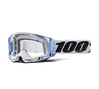 100 Percent Racecraft 2 Mixos, occhiali a specchio male Bianco/Nero/Azzurro Argento A Specchio
