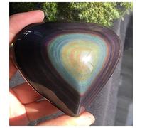 100-120 g di ossidiana arcobaleno naturale cuori di cristallo cristalli di quarzo ossidiana a forma di cuore decorazione regalo decorazione della stanza