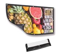 100'' 120'' Schermo per Proiettore, HD 16:9 Schermo del Proiettore | Portatile Grandangolo Di 160 Gradi, Per Casa, Cattedrale, Schermo Cinematografico Per Esterni(92inch)