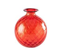 100.16 RV-TP F.ORO Venini / Monofiore Balloton / vaso / rosso, filo talpa, fo...