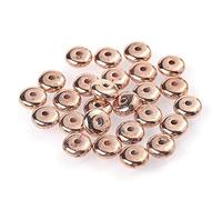 100/200/300 pezzi/lotto 6 mm perline acriliche rotonde piatte placcate Ccb perline distanziali per la creazione di gioielli Bracciale fai da te collana accessoriUn design intelligente