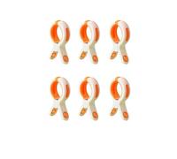 100/200 pezzi di mollette for asciugamani da spiaggia riutilizzabili, grandi, antivento, for bucato in plastica, pinze for for coperte e cappotti Per Calze, Asciugamani(200pcs Orange)