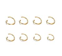 100-200 pezzi/lotto anelli di congiunzione aperti in acciaio inossidabile, connettori per accessori fai da te per la creazione di gioielli, forniture all'ingrosso - Anello aperto x 100 pezzi - 4,0 m