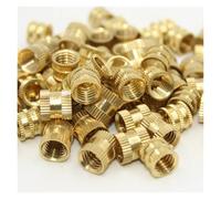 100/200 pezzi M2 M3 M4 M5 M6 M8 Punta for saldatore Inserto termico in ottone Dado Inserti filettati Dadi zigrinati in rame a caldo Dado in plastica for stampante 3D(US 200pcs)