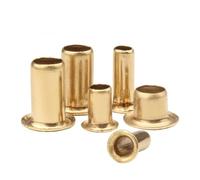 100/200 pezzi M3 M3.5 M4 M5 M6 Rivetti tubolari cavi in ottone Chiodi for circuiti stampati a doppia faccia(M6x4-100PCS)