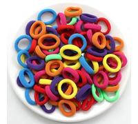 100/200 pezzi piccoli cerchietti elastici in nylon colorato per ragazze bambini coda di cavallo tenere fermaglio per capelli elastici corda scrunchie accessori per capelli-colori 6-200 pezzi