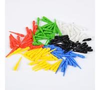 100-200 pezzi Punte morbide in plastica per freccette di alta moda e professionali Decathlon, testine per freccette colorate in plastica, diametro filettatura 4,5 mm, non facili da piegare e non facil
