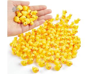 100/200 Pz/Set Mini Anatre in Resina Piccola Anatra Figure in Miniatura Bulk Pic