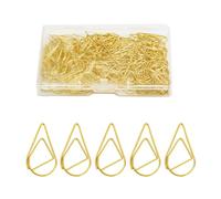 100/200Pcs Cuore Segnalibri Pagina Clip con Caso per Ufficio Scuola Uso Cuore Graffette