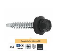 Clima Viti autoperforanti per lamiera trapezoidale per trapano 100-250 pz