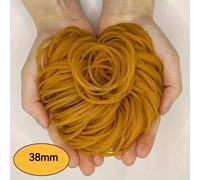 100/300/500 pezzi di fasce in gomma gialle multifunzione - in gomma naturale durevole, ideali per organizzare forniture per ufficio, scuola e casa, diametro 38 mm/1,5 pollici, tornando a scuola 100 pe