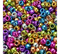 100-300 pezzi 6x9 mm treccia sporca perline acriliche con foro grande pony perline distanziatrici sciolte per la creazione di gioielli fai da te accessori per braccialetti fatti a mano-31-100 pezzi