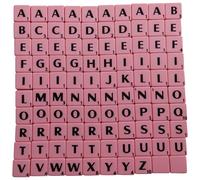 100-300pcs Plastica Lettera Piastrelle per Crafts Giochi Quadrato Parola Gioco