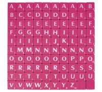 100-300pcs Plastica Lettera Piastrelle per Crafts Giochi Quadrato Parola Gioco