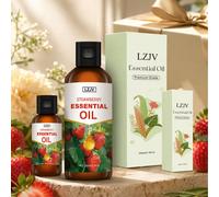 100/30ml Olio Essenziale di Fragola, Adatto per Diffusore a Bastoncini, Umidificatore, Sacchetti Profumati Fai-da-Te, Realizzazione di Candele, Purificazione dell'Aria, Regalo Perfetto per Amici e Fam