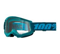 100% 461346, Maschera Strata 2 Stone-Lente Trasparente Unisex Adulto, Nero, Taglia Unica
