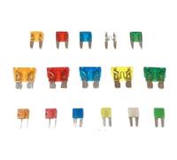 100/50/10 PCS Micro M2 Piccolo Medio Fusibile Automotive Fusibile A Lama for Auto 1A 2A 3A 5A 7.5A 10A 15A 20A 25A 30A 35A 40A 50A(25A,10PCS,Miniature)