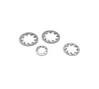 100/50/10 pz 304 In acciaio inox DIN6797J interna rondella seghettata GB861.1 antiscivolo pad M2-M30 ultra sottile-M20 10 PZ