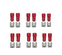 100/50/10 pz Femmina A Crimpare Terminale 2.8mm 4.8mm 6.3mm Isolato Spade Wire Connettore Cablaggio Elettrico Spine dei cavi Rosso blu giallo(4.8mm Red,50PCS)