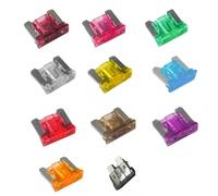 100/50/10pcs Auto Fuses Automotive Blade Type Mini Fuse Assortment Blade Fuse Set 2A 3A 5A 7.5A 10A 15A 20A 25A 30A 35A 40A (10pcs,15AMP_MICRO)