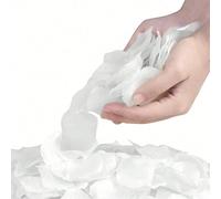 100/500/1000/2000/3000 pezzi Petali di rose bianche artificiali, fiori fatti a mano romantici, adatti per decorazioni di matrimoni, feste, casa, compleanni, tavoli, camere da letto, bagni, San Valenti