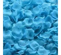 100/500/1000 pezzi colorati romantici petali di rosa di seta artificiale fiore petalo di nozze festa di nozze fiore favori decorazione-blu lago-100 pezzi