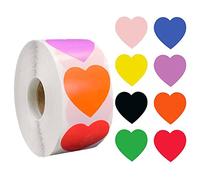 100-500pcs Chroma Etichette Adesivi Codice Colore Dot Etichette Adesivi 1 Pollice Rotondo Rosso, Giallo, Blu, Rosa, Nero, Adesivi di cancelleria1 Trattamento pratico